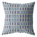 Palacedesigns 18 in. Spades Indoor & Outdoor Zippered Throw Pillow Light Blue & Gray PA3104246